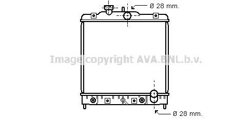 AVA QUALITY COOLING Радиатор, охлаждение двигателя HD2021